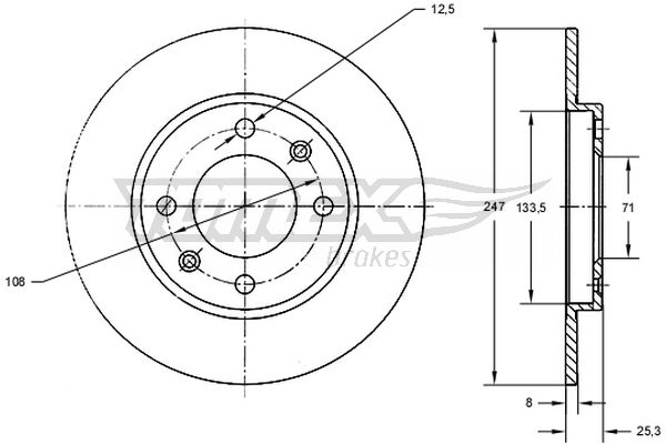 TOMEX Brakes TX 71-53...